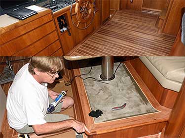 Yacht Vinyl Installation- Before and After Images